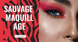 Page HTML Pour Maquillage Sauvage