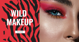 Wild Makeup - Landing Page