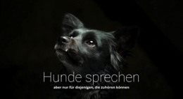 Site-Vorlage Für Hunde Sprechen