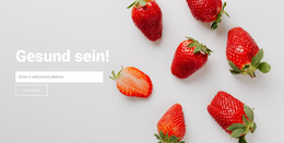 Website-Layout Für Sei Gesund, Iss Obst