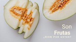 Frutas Buenas Para Ti Plantilla De Sitio Web Receptivo