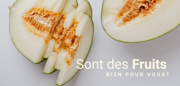 Des fruits bons pour vous Modèles de constructeur de sites Web