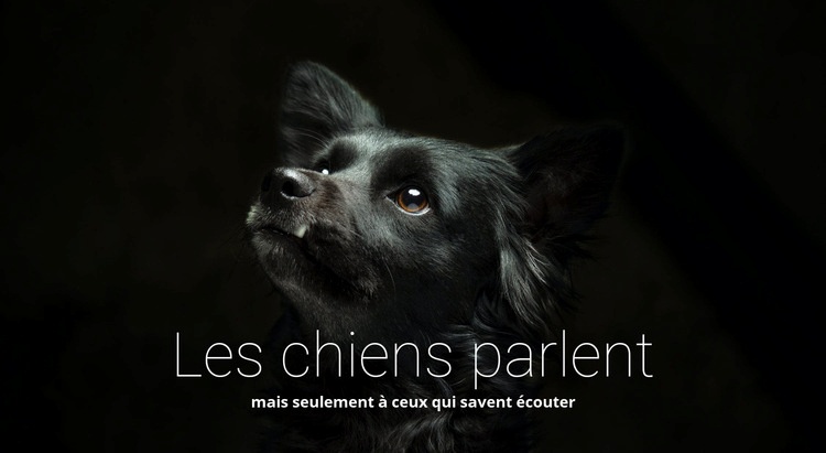 Les chiens parlent Créateur de site Web HTML