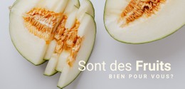 Des Fruits Bons Pour Vous Modèle De Page De Destination