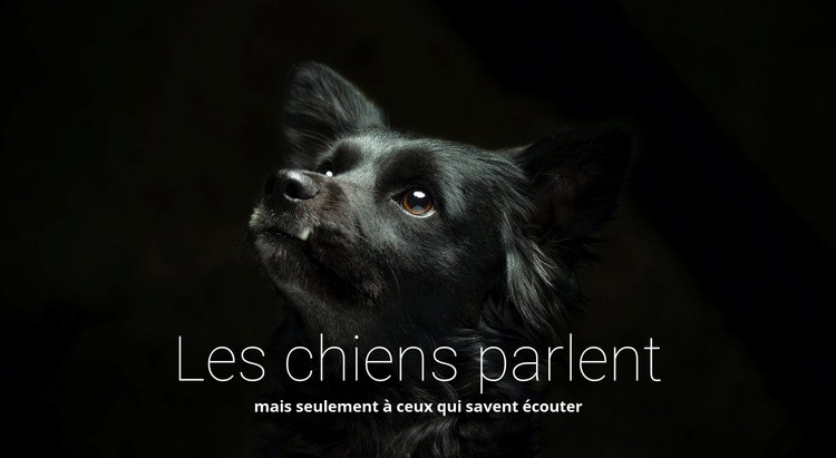 Les chiens parlent Modèle HTML5