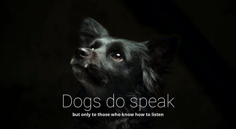 Dogs do speak Html Code Example