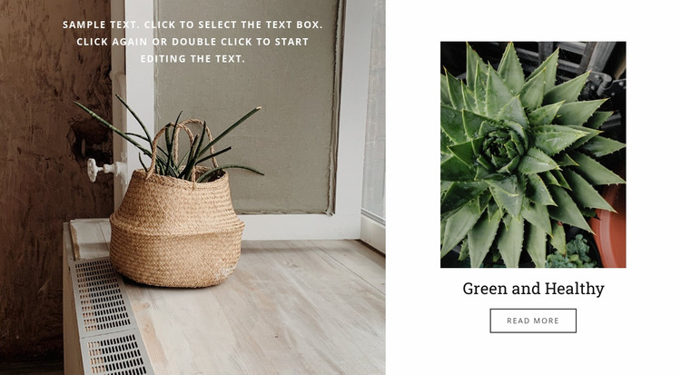 Groen en gezond Html Website Builder