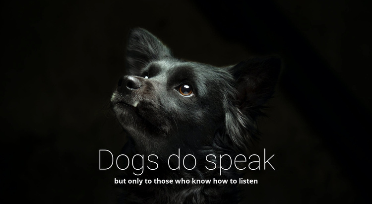 Dogs do speak Joomla Template