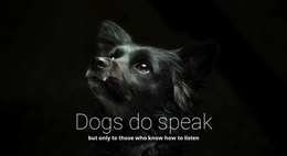 Honden Spreken - Sjabloon Voor Één Pagina