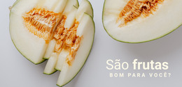 Frutas Boas Para Você - Modelo HTML Simples