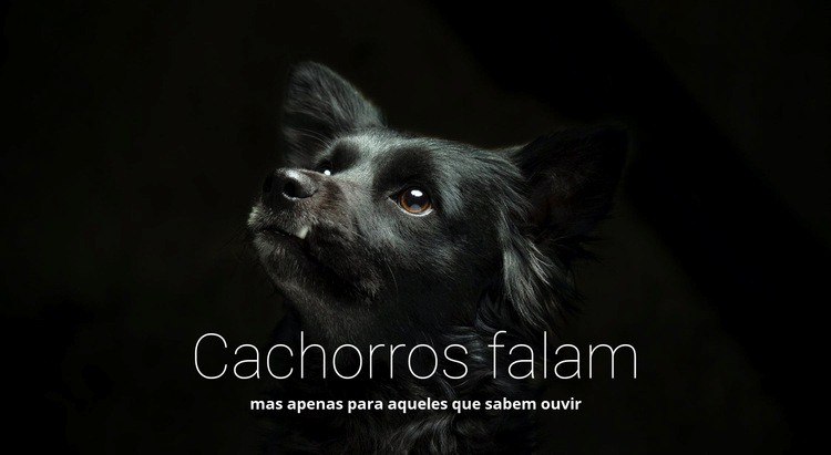 Cães falam Modelo HTML5