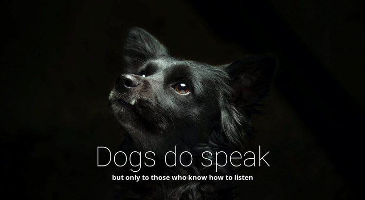 Dogs do speak Template