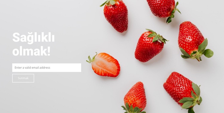 Sağlıklı ol meyve ye HTML5 Şablonu
