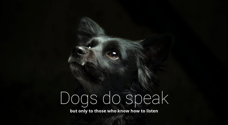 Dogs do speak Website Builder Software