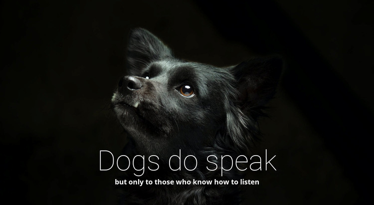 Honden spreken WordPress-thema