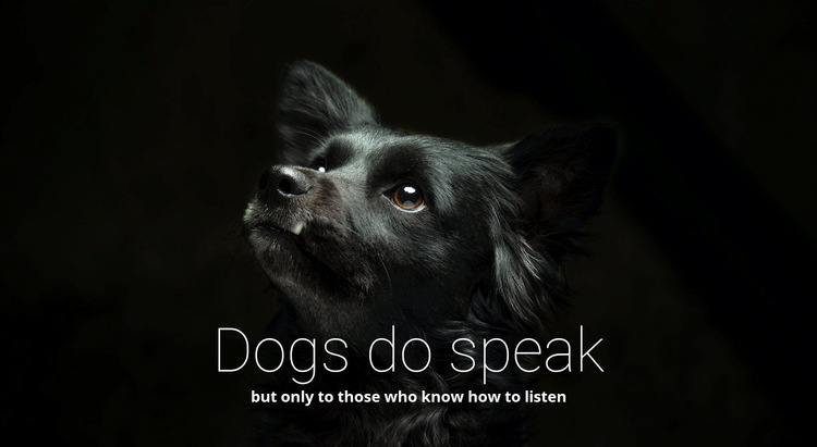 Dogs do speak WordPress Website