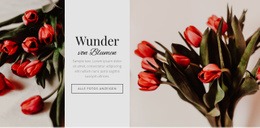 Wunder Blühen – Moderne Einseitenvorlage