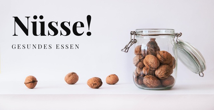 Gesundes Essen Website Builder-Vorlagen