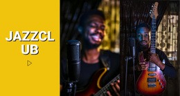 Jazzclub - Kostenlose Website-Vorlage