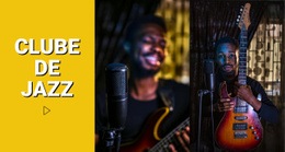 Construtor De Sites Mais Criativo Para Clube De Jazz