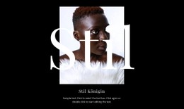 Königin Stil Responsive CSS-Vorlage