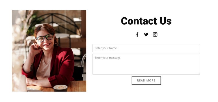 Contact with business studio Elementor Template Alternative