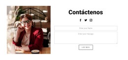 Contacto Con Business Studio Plantilla De Una Página