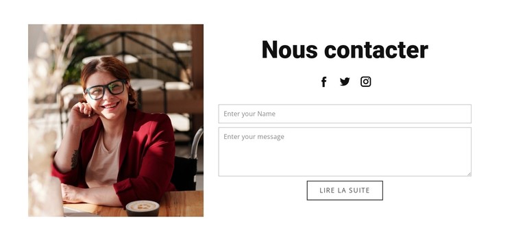 Contact avec le studio d'affaires Modèle CSS