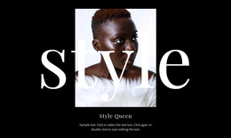 Responsive HTML5 For Queen Style
