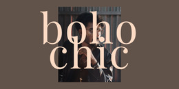 Boho Chic - Plantilla De Creación De Sitios Web