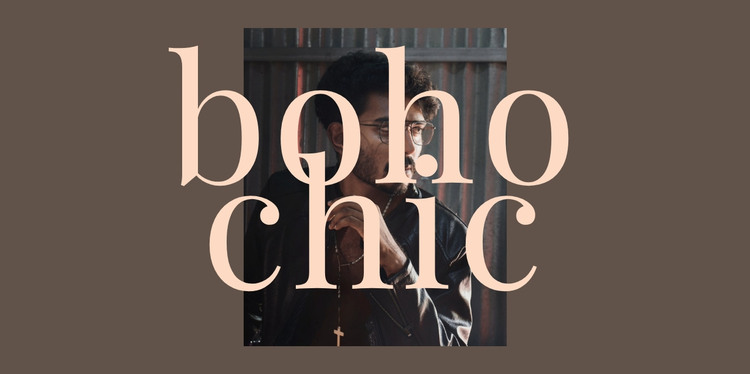 Boho chic Homepage Design