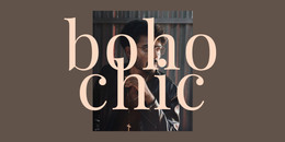 Boho Chic - Site With HTML Template Download