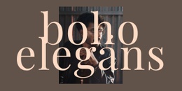 Boho Elegáns - Webhely HTML-Sablon Letöltéssel