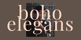 Boho Elegáns – Személyes Sablon