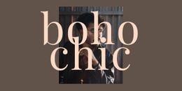 Boho Chic CSS-Rutnätsmall