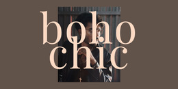 Boho Chic - Easy-To-Use Website Builder