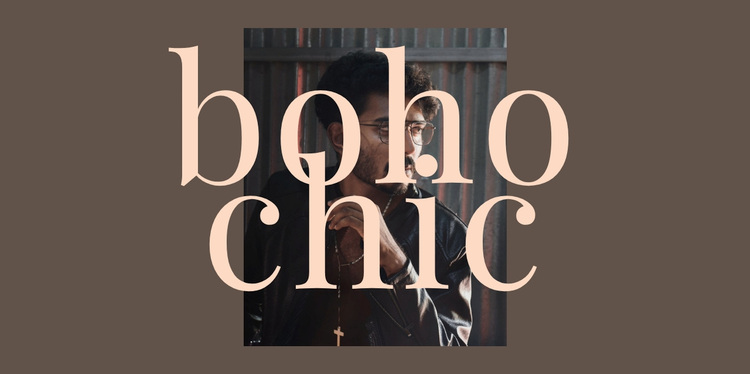 Boho chic Website ontwerp