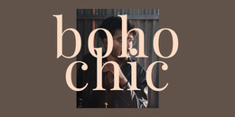 Exclusive Website Mockup For Boho Chic