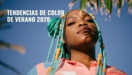 Diseño De Sitio Web Para Tendencias De Color