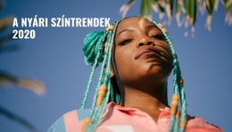 Színtrendek - Webhelysablonok