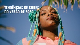 Tendências De Cores - Modelos De Sites