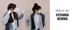 Vänligen Stanna Hemma HTML-Mall