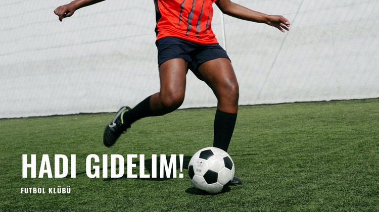 Futbol eğitimi Html Web Sitesi Oluşturucu