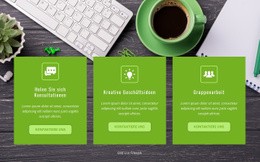 Unternehmensdienstleistungen – Webseiten-Mockup-Vorlage
