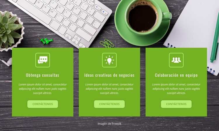 Servicios de la empresa Creador de sitios web HTML