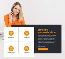 Estrategia Empresarial Eficaz: Sitio Con Descarga De Plantilla HTML