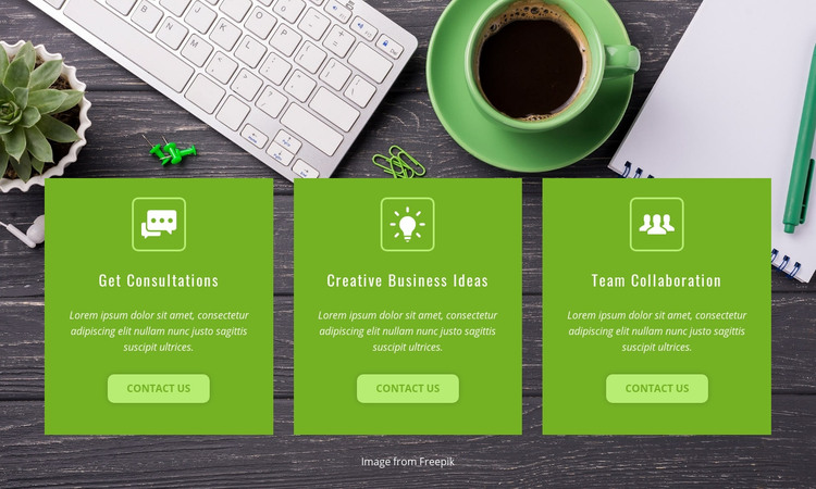 Company Services Homepage Design