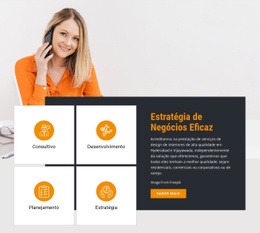 Estratégia De Negócios Eficaz - Modelo Responsivo HTML5