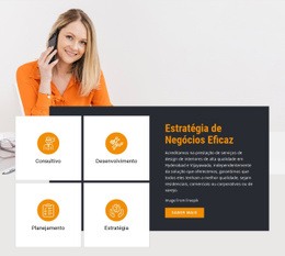 Estratégia De Negócios Eficaz - Landing Page Criativa Multiuso