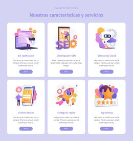 CSS Gratuito Para Seis Áreas De Trabajo